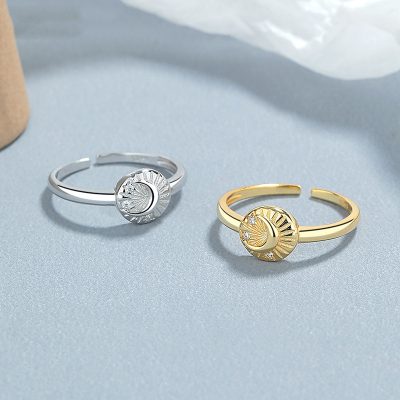 Nhẫn Bạc Nữ đính đá CZ Hình Mặt Trăng Blakely LILI 131008 1
