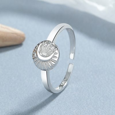 Nhẫn Bạc Nữ đính đá CZ Hình Mặt Trăng Blakely LILI 131008 4