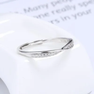 Nhẫn Bạc Nữ đính đá CZ Hình Vô Cực Sloane LILI 130966 3
