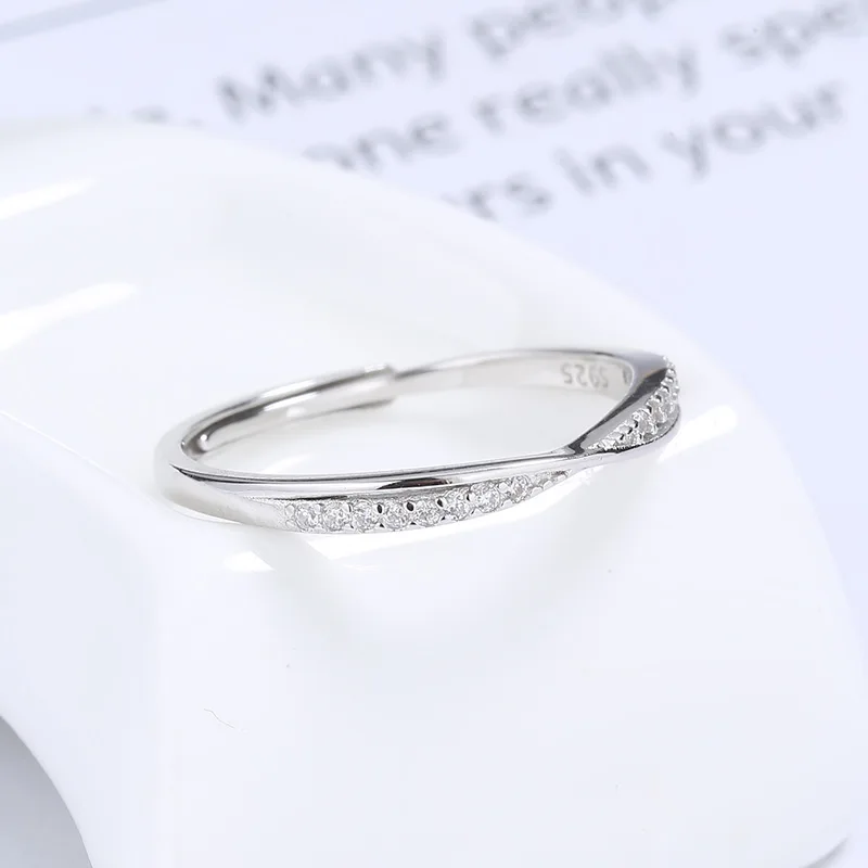 Nhẫn Bạc Nữ đính đá CZ Hình Vô Cực Sloane LILI 130966 3