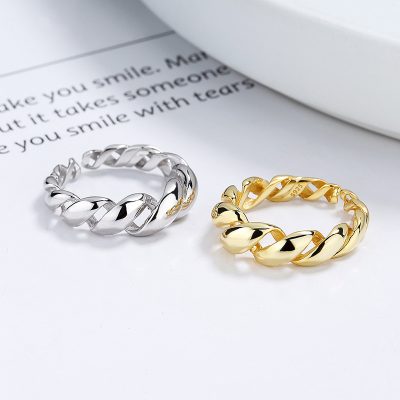 Nhẫn Bạc Nữ Hình Chuỗi Xoắn Isabelle LILI 131046 1