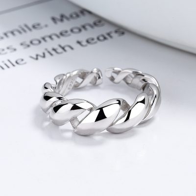 Nhẫn Bạc Nữ Hình Chuỗi Xoắn Isabelle LILI 131046 3
