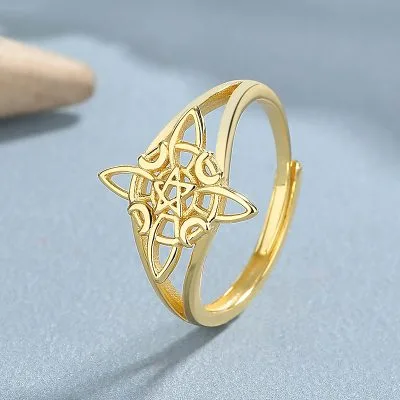Nhẫn Bạc Nữ Hình Trăng Sao Cách điệu Valeria LILI 131000 2