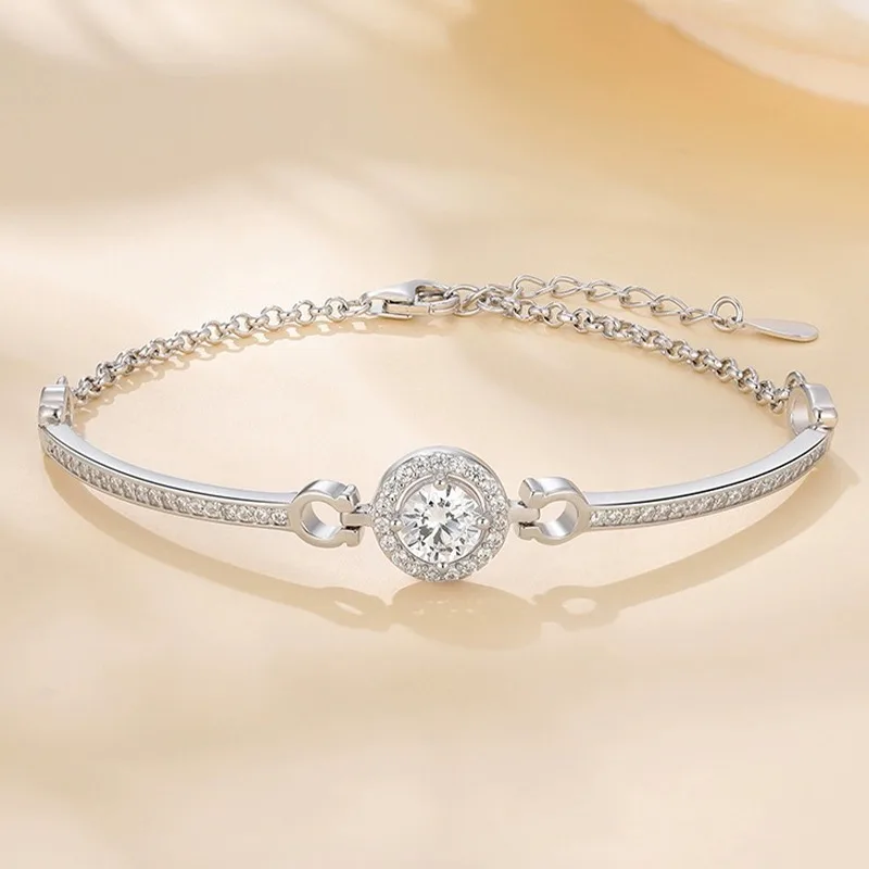 Vòng Tay Bạc Nữ đính đá CZ Melody LILI 130613 7