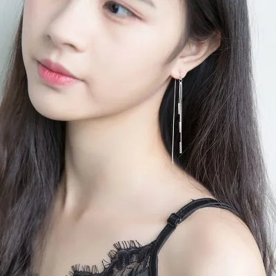 Bông Tai Bạc Nữ Chuỗi Dây Dài Fall In Love LILI 374677 22
