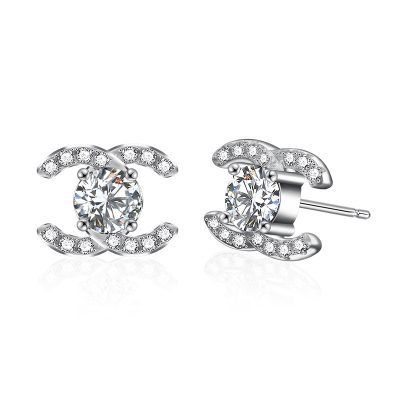 Bông Tai Bạc Nữ đính Kim Cương Moissanite Kayla LILI 160526 5