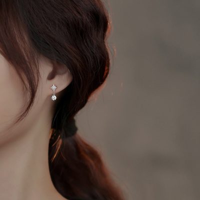 Bông Tai Bạc Nữ đính Kim Cương Moissanite Hình ánh Sao Esme LILI 160541 4