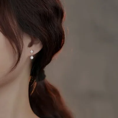 Bông Tai Bạc Nữ đính Kim Cương Moissanite Hình ánh Sao Esme LILI 160541 4