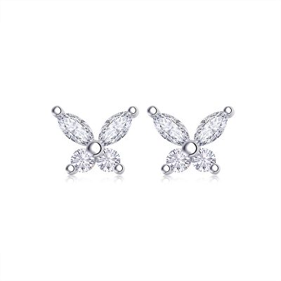Bông Tai Bạc Nữ đính Kim Cương Moissanite Hồ điệp Elianna LILI 160366 1