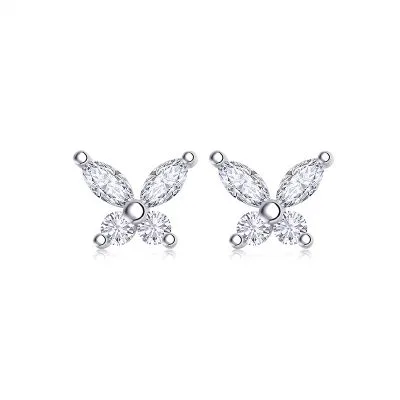 Bông Tai Bạc Nữ đính Kim Cương Moissanite Hồ điệp Elianna LILI 160366 1