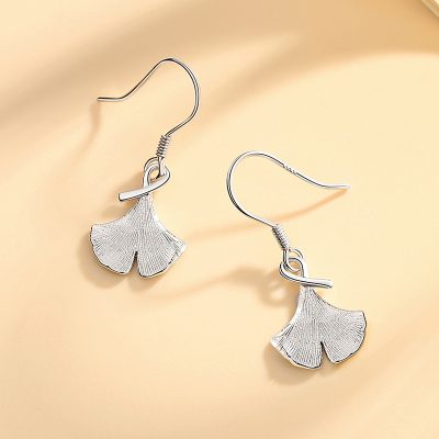 Bông Tai Bạc Nữ Hình Lá Bạch Quả Presley LILI 159955 3