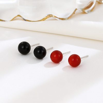 Bông Tai Bạc Nữ Nam đính đá Phong Thủy Tự Nhiên Demi LILI 160609 1