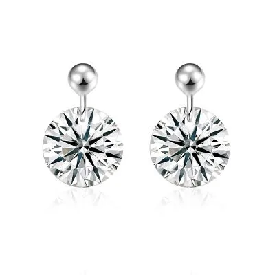 Bông Tai Bạc Nữ Nam đính Kim Cương Moissanite Cataleya LILI 160372 1