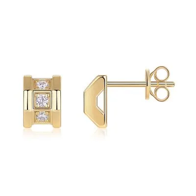 Bông Tai Bạc Nữ Nam đính Kim Cương Moissanite Kali LILI 160358 1