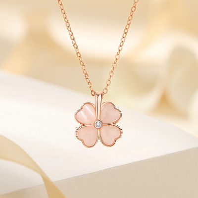 Dây Chuyền Bạc Nữ đính đá CZ Cỏ 4 Lá Sienna LILI 159678 1