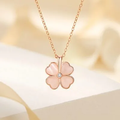 Dây Chuyền Bạc Nữ đính đá CZ Cỏ 4 Lá Sienna LILI 159678 1