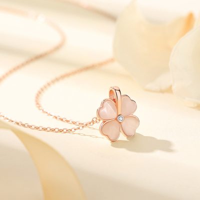 Dây Chuyền Bạc Nữ đính đá CZ Cỏ 4 Lá Sienna LILI 159678 3