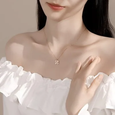 Dây Chuyền Bạc Nữ đính đá CZ Cỏ 4 Lá Sienna LILI 159678 4