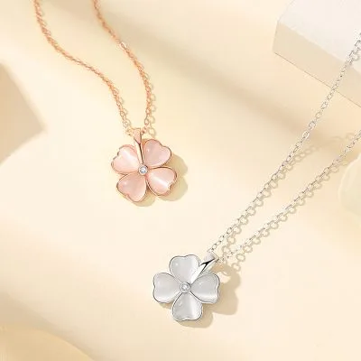 Dây Chuyền Bạc Nữ đính đá CZ Cỏ 4 Lá Sienna LILI 159678 5