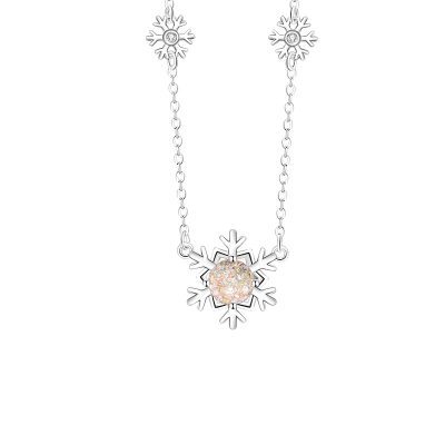 Dây Chuyền Bạc Nữ đính đá CZ Hình Bông Tuyết Juniper LILI 159541 6