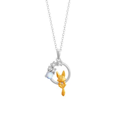 Dây Chuyền Bạc Nữ đính đá CZ Hình Hồ Ly Alaia LILI 159604 2