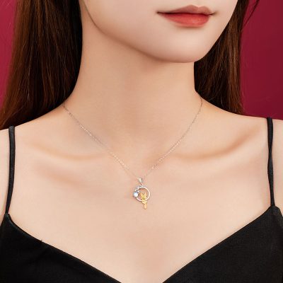 Dây Chuyền Bạc Nữ đính đá CZ Hình Hồ Ly Alaia LILI 159604 4