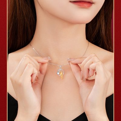 Dây Chuyền Bạc Nữ đính đá CZ Hình Hồ Ly Alaia LILI 159604 6