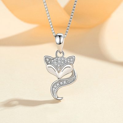 Dây Chuyền Bạc Nữ đính đá CZ Hình Hồ Ly Julia LILI 159434 2