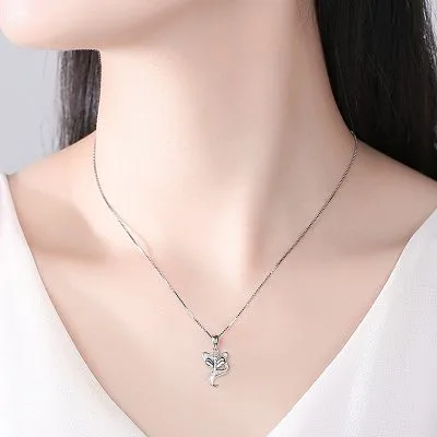 Dây Chuyền Bạc Nữ đính đá CZ Hình Hồ Ly Julia LILI 159434 4