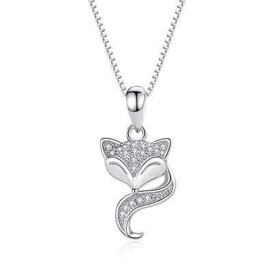 Dây Chuyền Bạc Nữ đính đá CZ Hình Hồ Ly Julia LILI 159434 5