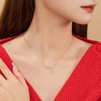Dây Chuyền Bạc Nữ đính đá CZ Hình Rắn Dễ Thương Mary LILI 159633 4