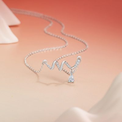 Dây Chuyền Bạc Nữ đính đá CZ Hình Rắn Dễ Thương Mary LILI 159633 5