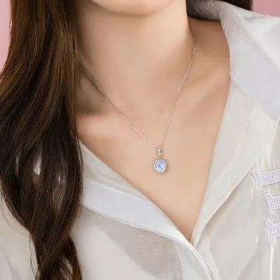 Dây Chuyền Bạc Nữ đính đá CZ Tròn Nơ Hồ điệp Peyton LILI 159690 12