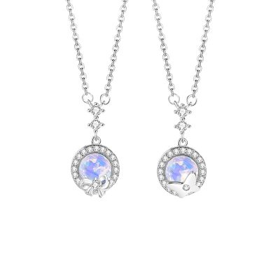 Dây Chuyền Bạc Nữ đính đá CZ Tròn Nơ Hồ điệp Peyton LILI 159690 4