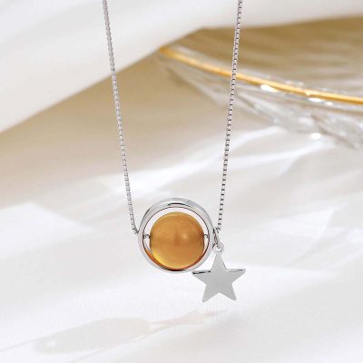 Dây Chuyền Bạc Nữ đính đá Phong Thủy Tự Nhiên Ember LILI 159900 11