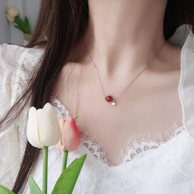 Dây Chuyền Bạc Nữ đính đá Phong Thủy Tự Nhiên Ember LILI 159900 14
