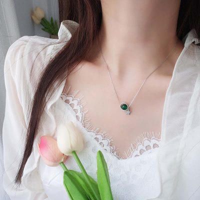 Dây Chuyền Bạc Nữ đính đá Phong Thủy Tự Nhiên Ember LILI 159900 16