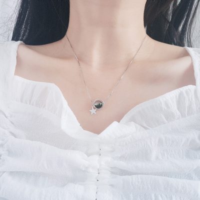 Dây Chuyền Bạc Nữ đính đá Phong Thủy Tự Nhiên Ember LILI 159900 2