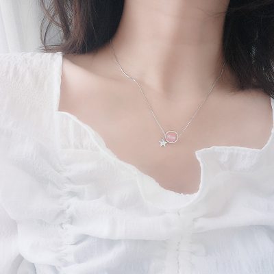 Dây Chuyền Bạc Nữ đính đá Phong Thủy Tự Nhiên Ember LILI 159900 4