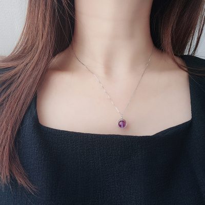 Dây Chuyền Bạc Nữ đính đá Phong Thủy Tự Nhiên Katherine LILI 159870 8