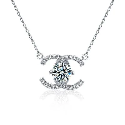 Dây Chuyền Bạc Nữ đính Kim Cương Moissanite Cecilia LILI 159805 1
