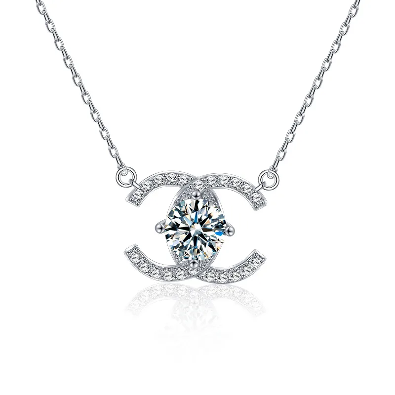 Dây Chuyền Bạc Nữ đính Kim Cương Moissanite Cecilia LILI 159805 1