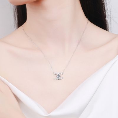 Dây Chuyền Bạc Nữ đính Kim Cương Moissanite Cecilia LILI 159805 5