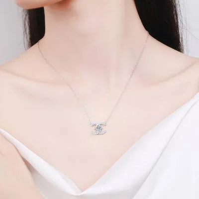 Dây Chuyền Bạc Nữ đính Kim Cương Moissanite Cecilia LILI 159805 5