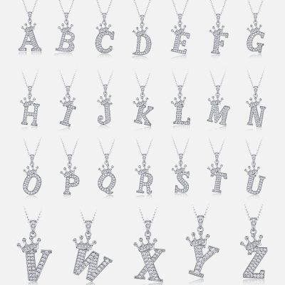 Dây Chuyền Bạc Nữ đính Kim Cương Moissanite Hình Chữ Cái Valerie LILI 159721 2