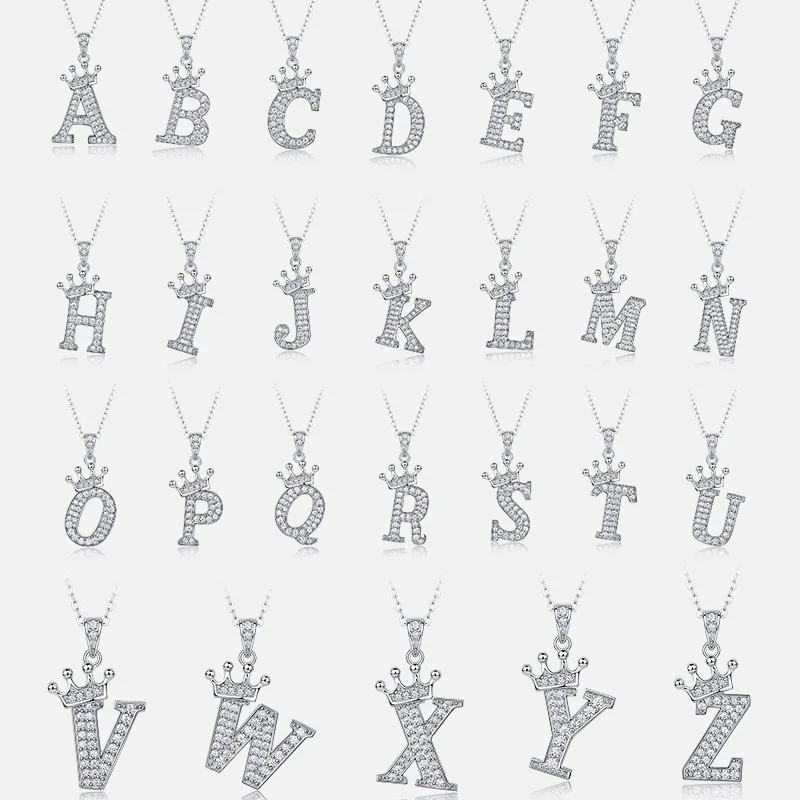 Dây Chuyền Bạc Nữ đính Kim Cương Moissanite Hình Chữ Cái Valerie LILI 159721 2