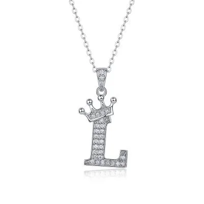 Dây Chuyền Bạc Nữ đính Kim Cương Moissanite Hình Chữ Cái Valerie LILI 159721 22