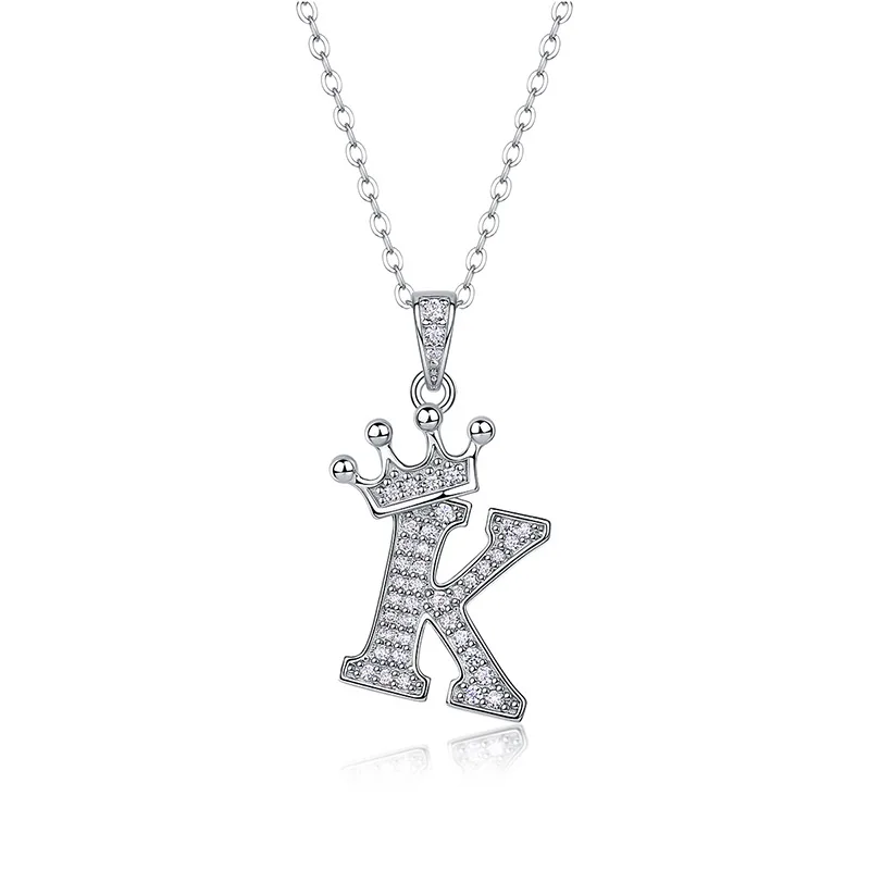 Dây Chuyền Bạc Nữ đính Kim Cương Moissanite Hình Chữ Cái Valerie LILI 159721 23