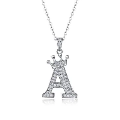 Dây Chuyền Bạc Nữ đính Kim Cương Moissanite Hình Chữ Cái Valerie LILI 159721 25