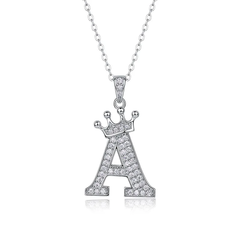 Dây Chuyền Bạc Nữ đính Kim Cương Moissanite Hình Chữ Cái Valerie LILI 159721 25